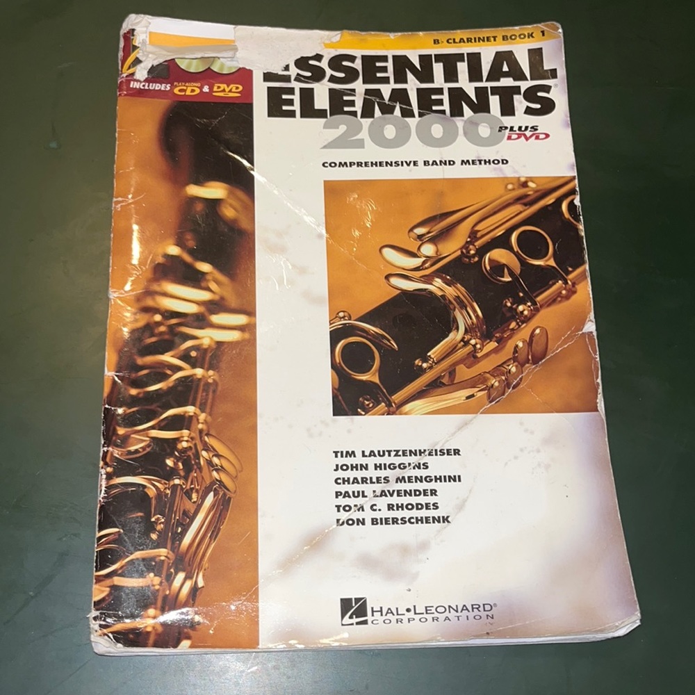 Essential Elements 2000 Clarinet book